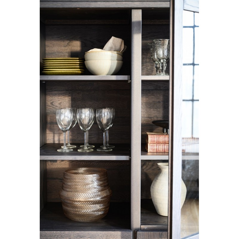 RO Brookl Display Cabinet Dark Brown